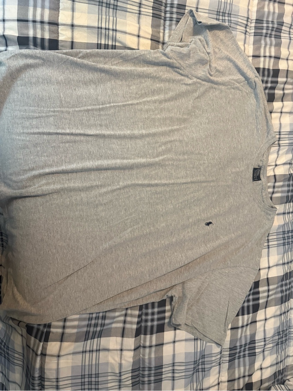 Ralph Lauren Heather Gray Short Sleeve Crew Tee with Polo Pony